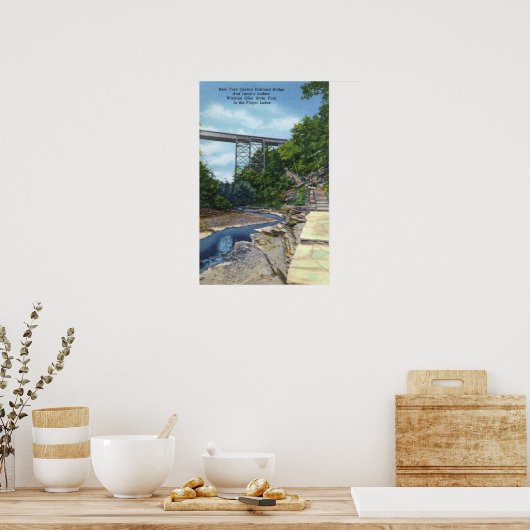 NY Central RR Bridge, Jacob's Ladder Poster (Küche)