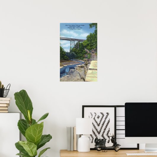 NY Central RR Bridge, Jacob's Ladder Poster (Heimbüro)