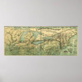 NY Central und Hudson River RR Poster