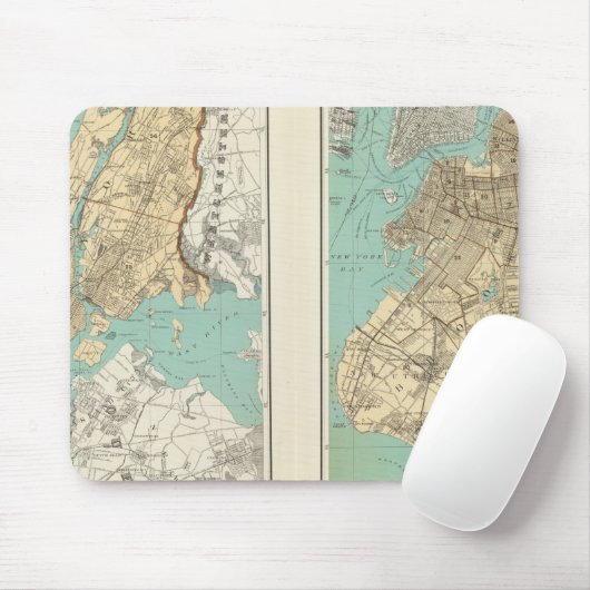 NY City, Brooklyn Mousepad (Mit Mouse)