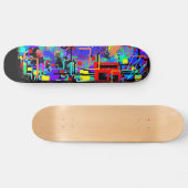 NY city graffiti deck Skateboard (Horizontal)