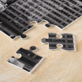 NY City Skyline Empire State Gebäude, WTC BW Puzzle (Seite)