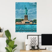 NY - Die Freiheitsstatue Poster (Heimbüro)