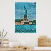 NY - Die Freiheitsstatue Poster (Küche)