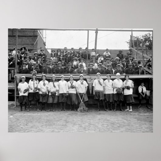 NY Female Giants Baseball, 1913 Poster (Vorne)