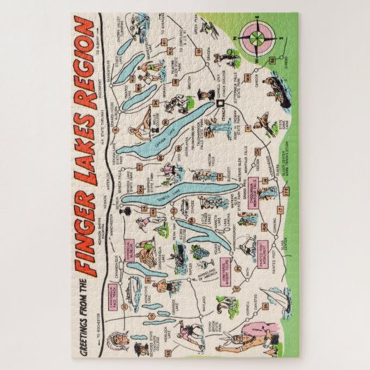 NY Finger Lakes 20x30 Puzzle (Vertikal)