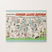 NY Finger LakesIllustrated Fun Puzzle (Horizontal)