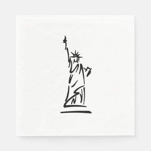 NY-Freiheitsstatue Serviette (Vorderseite)