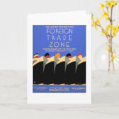 NY fremde Handelszone WPA 1937 Karte (Gelbe Blume)