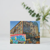 ny Graffiti-Gebäude Postkarte (Stehend Vorderseite)