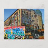 ny Graffiti-Gebäude Postkarte (Vorderseite)