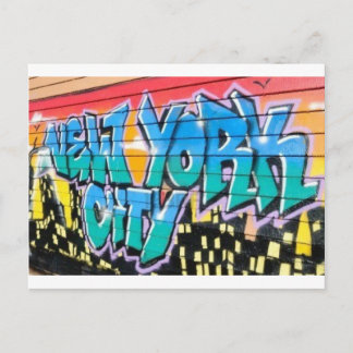 ny Graffiti Postkarte