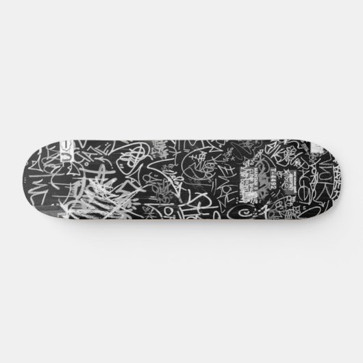 NY GRAFFITI-SKATEBOARD-SCHWARZES U. GRAU SKATEBOARD (Horizontal)