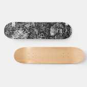 NY GRAFFITI-SKATEBOARD-SCHWARZES U. GRAU SKATEBOARD (Horizontal)