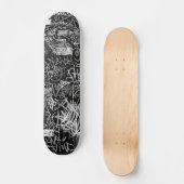 NY GRAFFITI-SKATEBOARD-SCHWARZES U. GRAU SKATEBOARD (Vorderseite)
