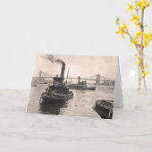 NY Harbor Tugs Karte (Gelbe Blume)