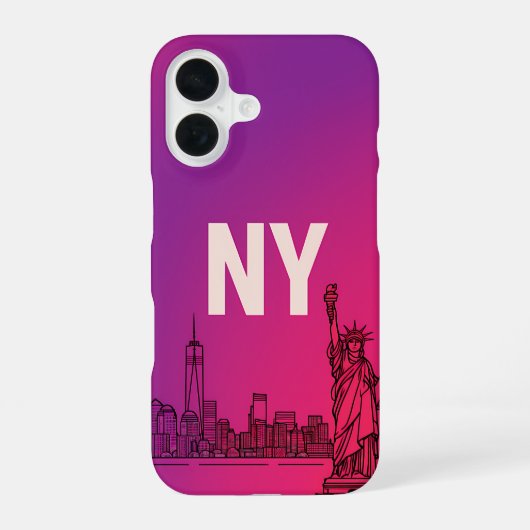 NY Kern Design iPhone 16 Hülle (Rückseite)