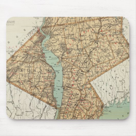 NY, Kings, Queens, Richmond, Rockland Mousepad (Vorne)