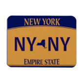 NY License Plate Magnet (Horizontal)