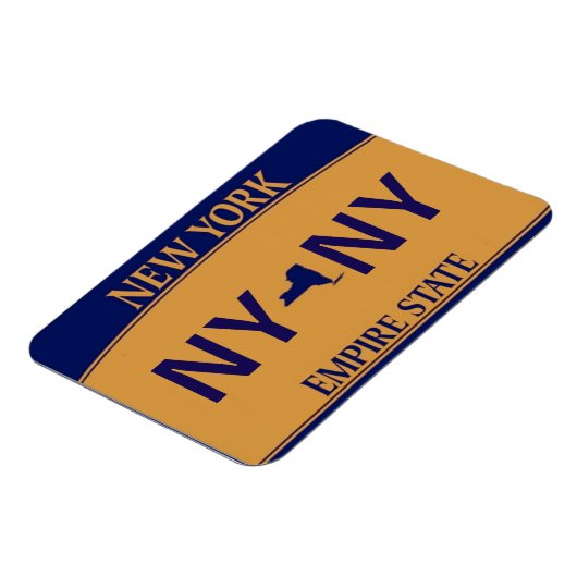 NY License Plate Magnet (Linke Seite)
