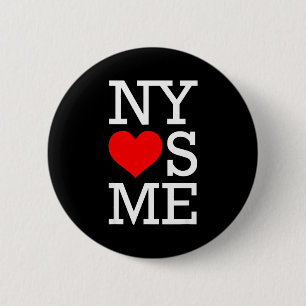 Ny liebt mich lustig ich liebe New York  Button