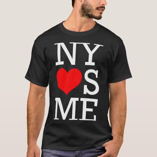 Ny Loves Me Funny I Heart New York  T-Shirt (Vorderseite)