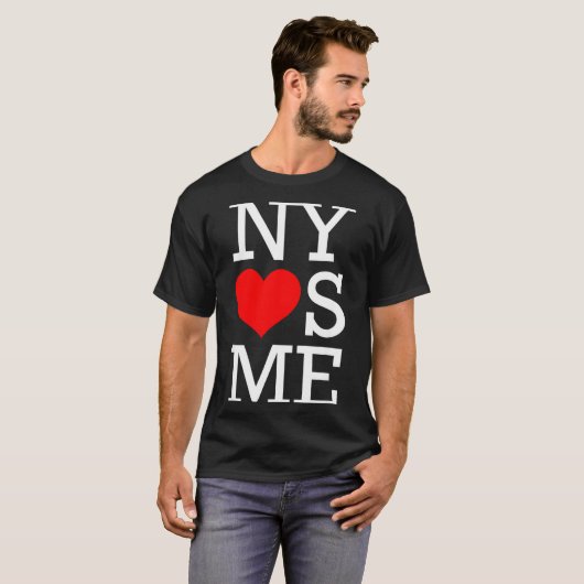 Ny Loves Me Funny I Heart New York  T-Shirt (Vorne ganz)
