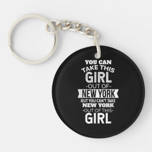 NY Man Kann Dieses Mädchen Aus New York Souvenir N Schlüsselanhänger