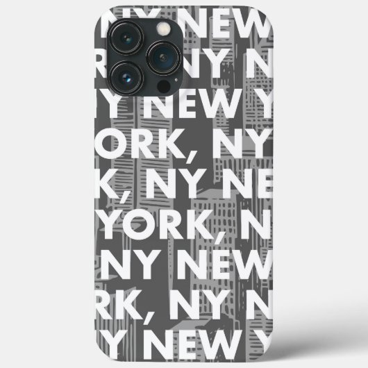 NY NEW YORK Grafikmuster Case-Mate iPhone Hülle (Rückseite)