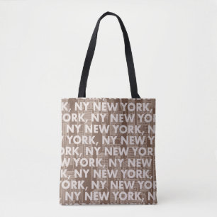 NY NEW YORK Grafikmuster Tasche