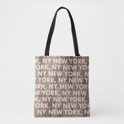 NY NEW YORK Grafikmuster Tasche (Vorderseite)