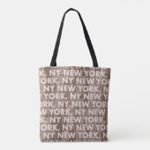 NY NEW YORK Grafikmuster Tasche (Rückseite)