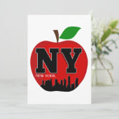 NY NEW YORK THE BIG APPLE EINLADUNG (Stehend Vorderseite)