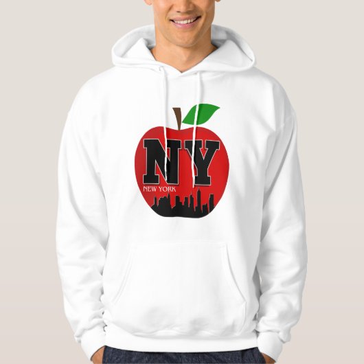 NY NEW YORK THE BIG APPLE HOODIE (Vorderseite)