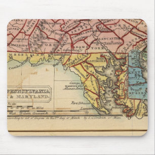 NY, NJ, Pa, Del, Md Mousepad
