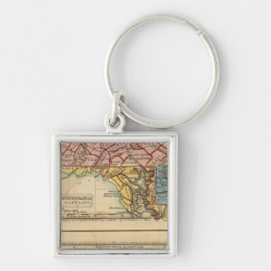 NY, NJ, Pa, Del, Md Schlüsselanhänger