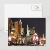 NY, NY - Vegas Postkarte (Vorne/Hinten)