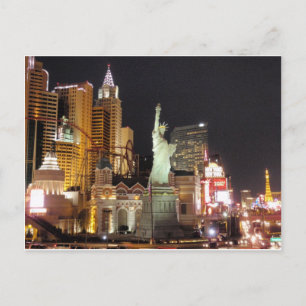 NY, NY - Vegas Postkarte