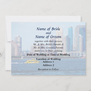 NY - NY Water Taxi Hochzeitsprodukte Einladung