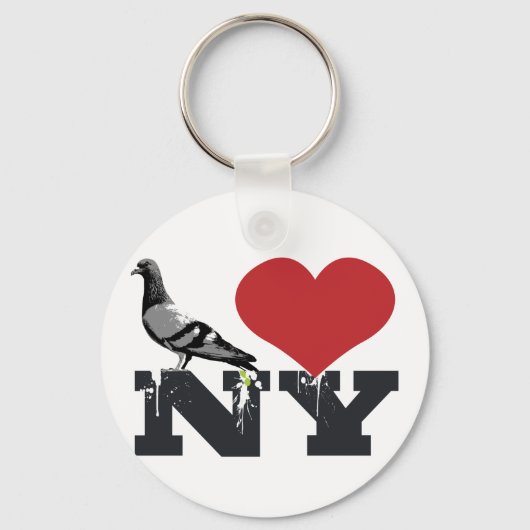 NY Pigeon Schlüsselanhänger (Vorderseite)