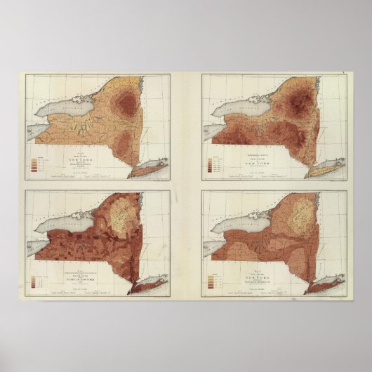 NY Regen, Population, Erhöhung, Temperatur Poster (Vorne)