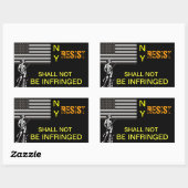 NY Resistance Rechteckiger Aufkleber (Blatt)