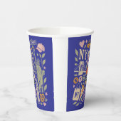 NY Retro-Collage-Design Pappbecher (Links)