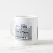 NY - Schooner gegen Manhattan Skyline Kaffeetasse (Vorderseite Links)