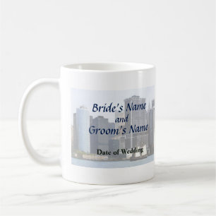 NY - Schooner gegen Manhattan Skyline Kaffeetasse
