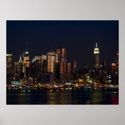 NY Skyline View Poster (Vorne)