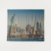 NY Skyline Wandteppich (Vorderseite (Horizontal))