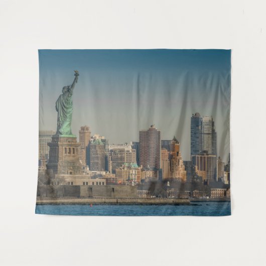 NY Skyline Wandteppich (Vorderseite (Horizontal))