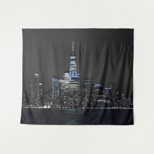 NY Skyline Wandteppich (Vorderseite (Horizontal))