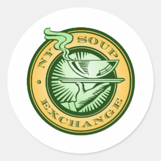 NY Soup Exchange Round Stickers